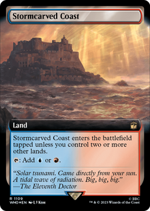 Stormcarved Coast (Extended Art) (Surge Foil) [Doctor Who]