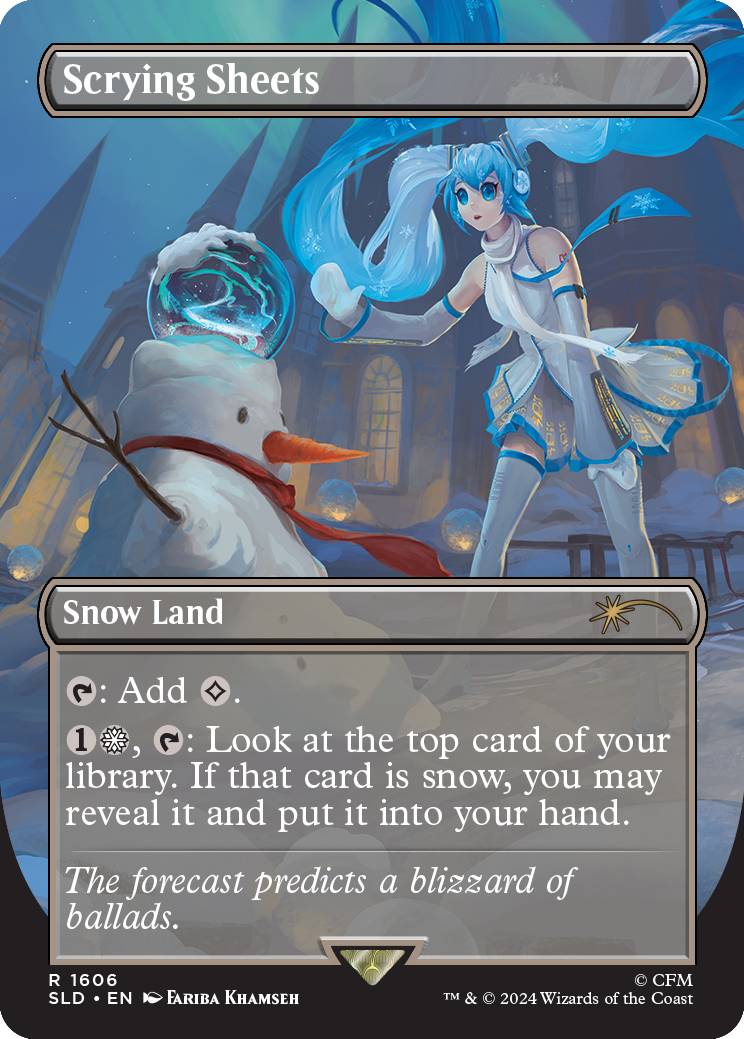 MTG Secret Lair x Hatsune Miku: Winter Diva Foil