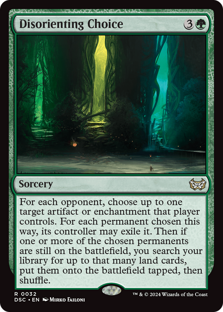 Disorienting Choice [Duskmourn: House of Horror Commander]