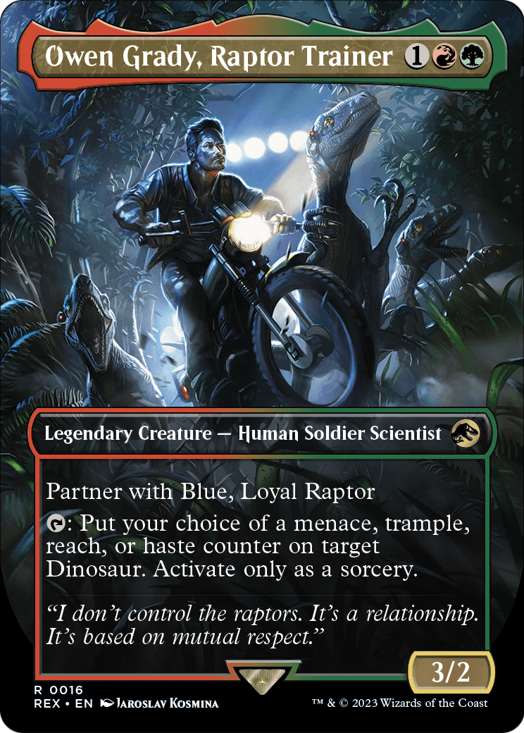 Owen Grady, Raptor Trainer (Borderless) [Jurassic World Collection]