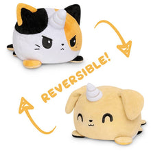 TeeTurtle Reversible Kittencorn & Puppicorn Plushie (Calico + Tan)