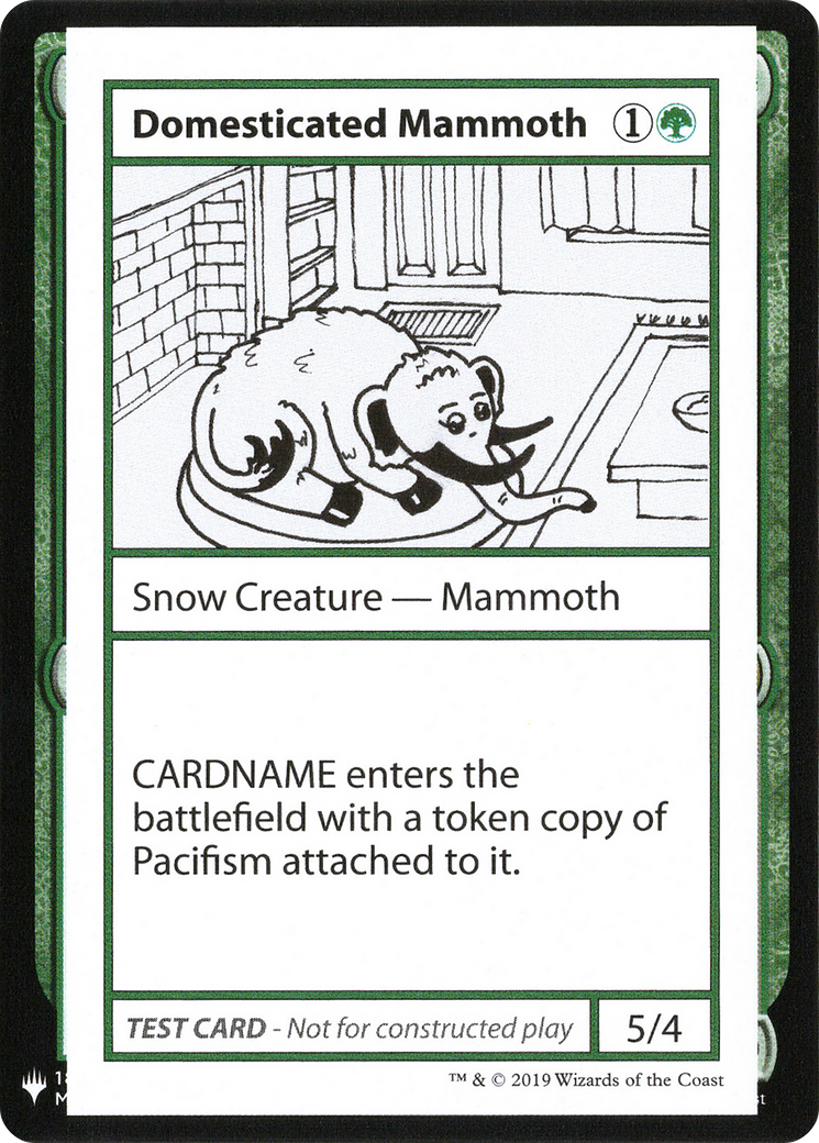 Domesticated Mammoth [Mystery Booster Playtest Cards]