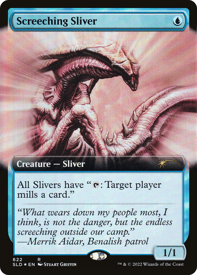 Screeching Sliver (Extended Art) [Secret Lair Drop Promos]