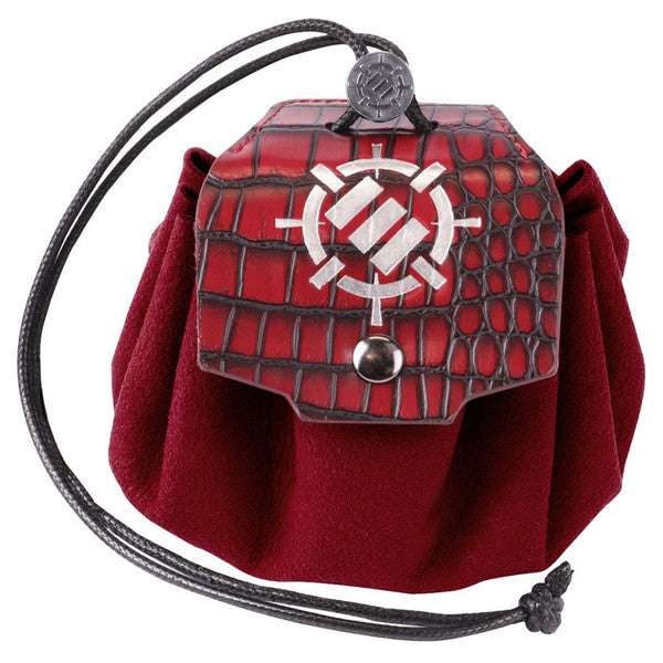 Enhance 7-Set Metal With Enamel Dice Set with Drawstring Pouch