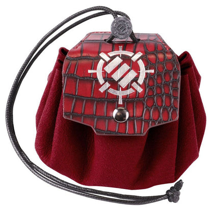 Enhance 7-Set Metal With Enamel Dice Set with Drawstring Pouch