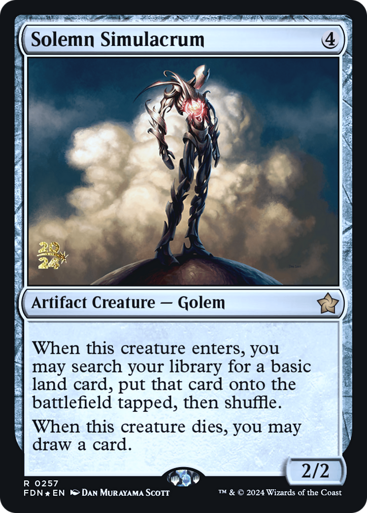 Solemn Simulacrum [Foundations Prerelease Promos]