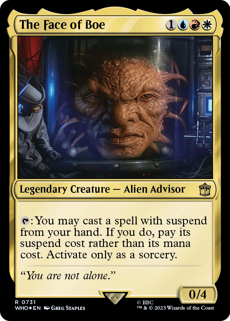 The Face of Boe (Surge Foil) [Doctor Who]