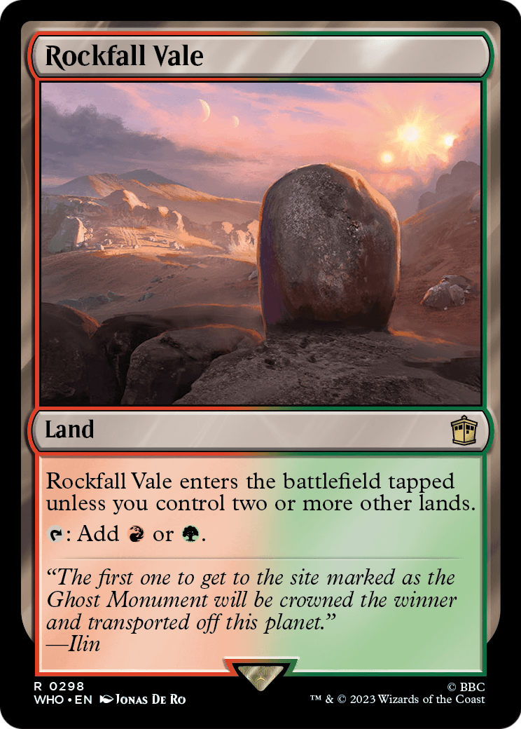 Rockfall Vale [Doctor Who]