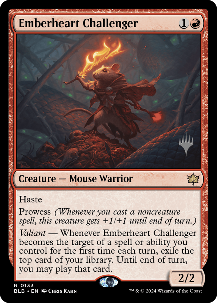 Emberheart Challenger (Promo Pack) [Bloomburrow Promos]