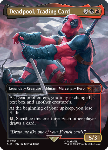 MTG Secret Lair Marvel's Deadpool Non-foil WPN Store Only