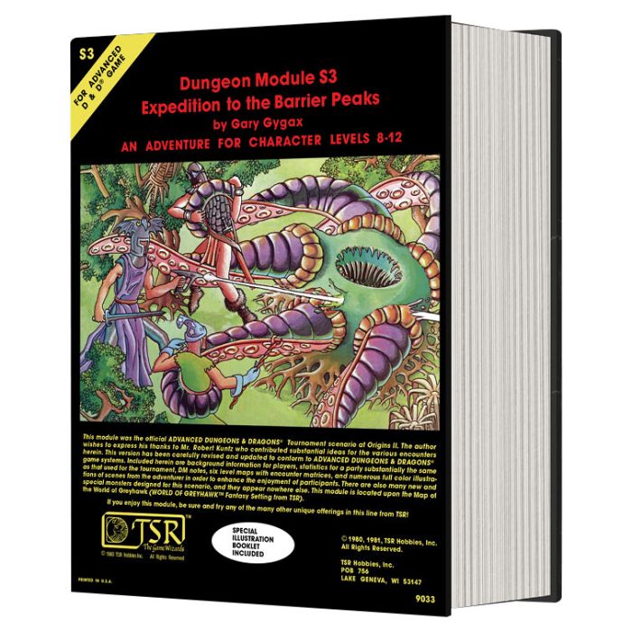 Dungeons & Dragons D&D Classic Module Expedition to the Barrier Peaks Dice Collection