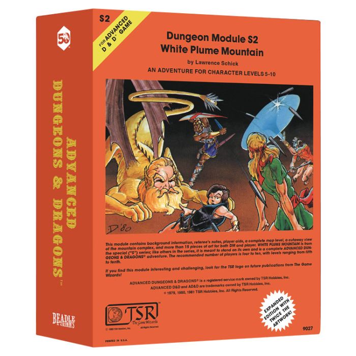 Dungeons & Dragons D&D Classic Module White Plume Mountain Dice Collection