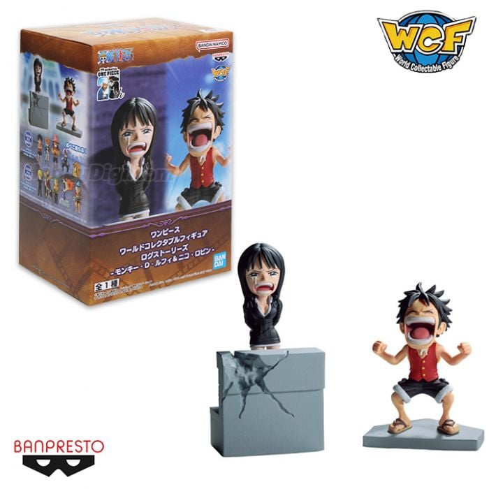 Bandai Banpresto One Piece Log Stories Monkey D. Luffy & Nico Robin World Collectable Figure