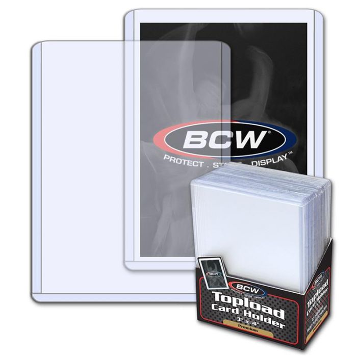 BCW 3x4 Clear Toploaders (25ct)