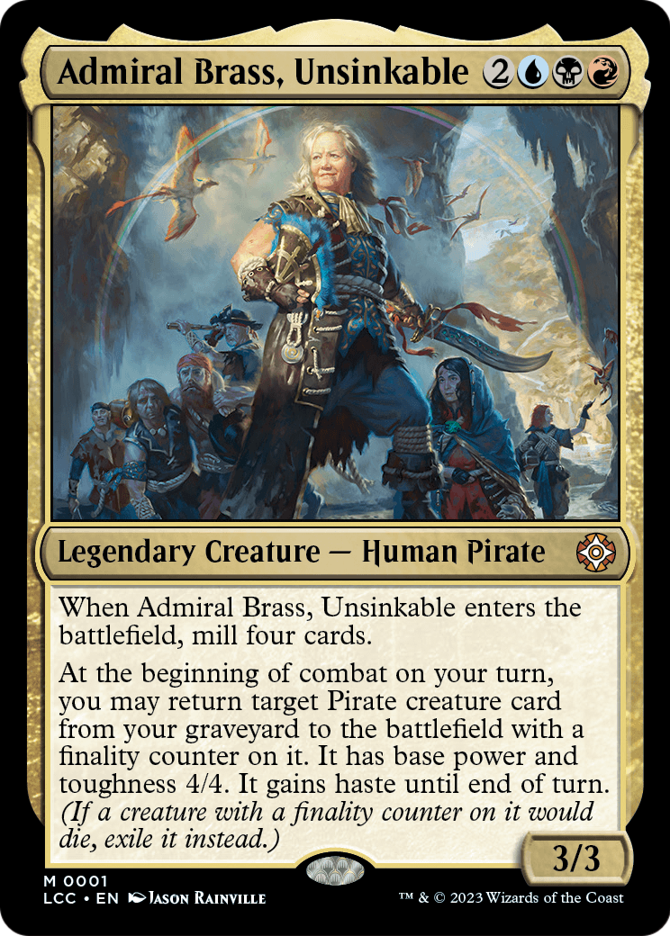 Admiral Brass, Unsinkable [The Lost Caverns of Ixalan Commander]