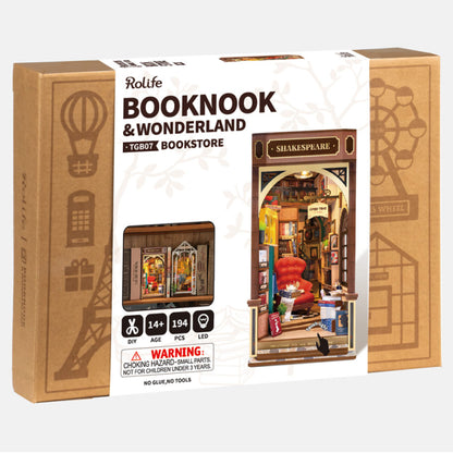 Rolife Bookstore Book Nook & Wonderland DIY Miniature TGB07
