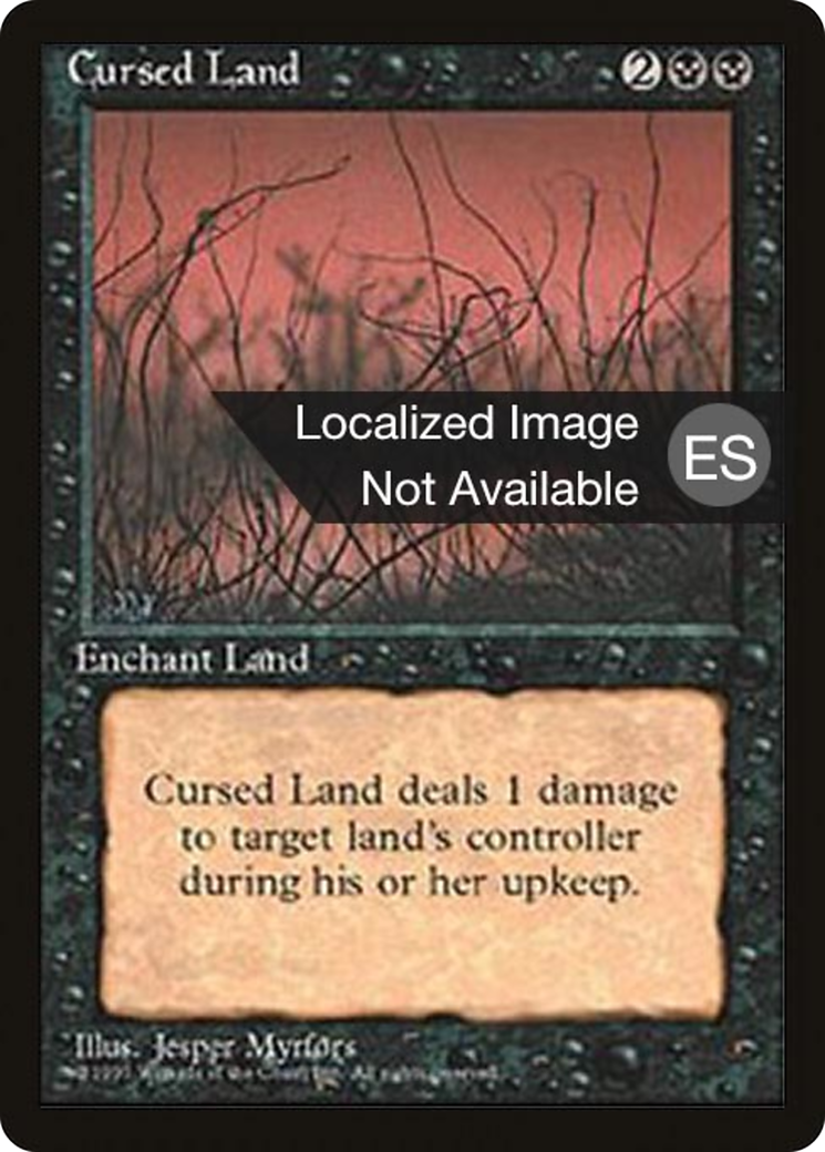 Cursed Land [Fourth Edition Foreign Black Border]