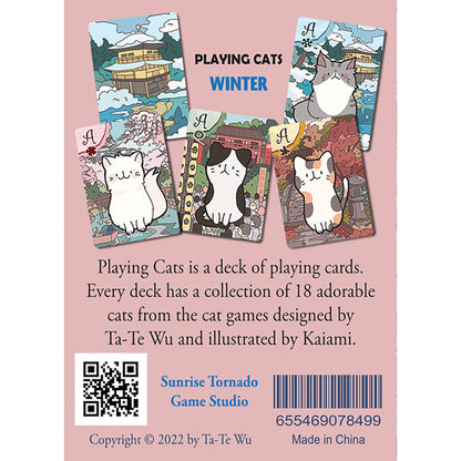Playing Cats Winter Playing Cards