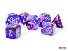 Chessex 7-Die Set - Nebula Mega-hedral - Luminary Nocturnal/Turquoise