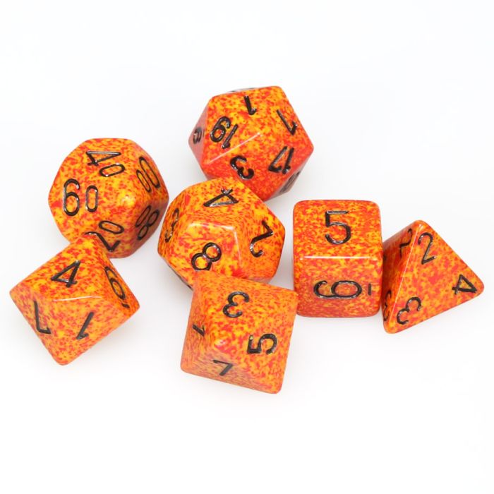 Chessex 7-Die Set - Speckled - Fire