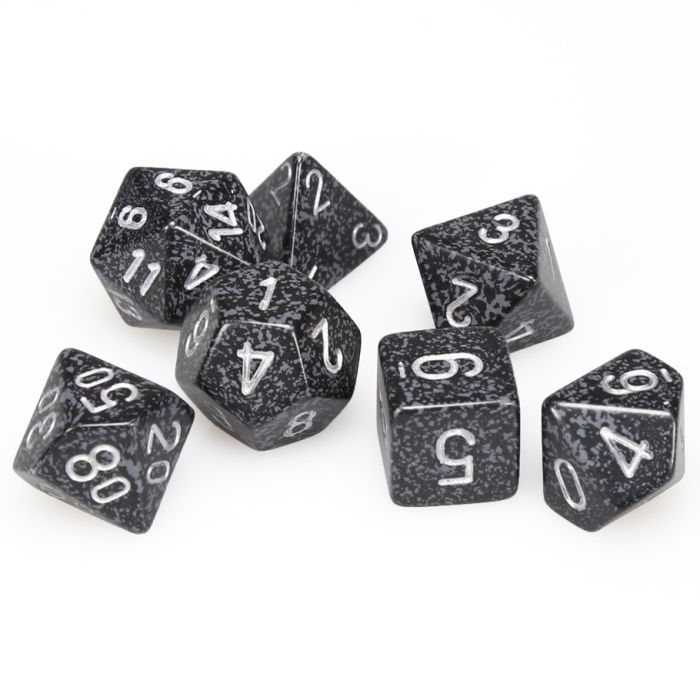 Chessex 7-Die Set - Speckled - Ninja