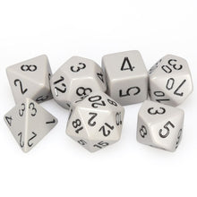 Chessex 7-Die Set - Opaque - Grey/Black