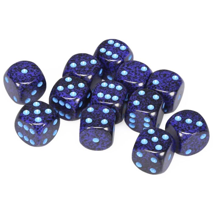 Chessex 16MM D6 Dice - Speckled - Cobalt