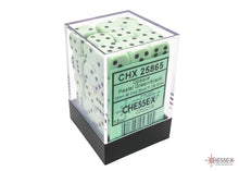 Chessex 12MM D6 Dice - Opaque  - Pastel Green/Black