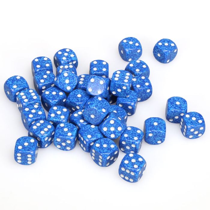 Chessex 12MM D6 Dice - Speckled - Water