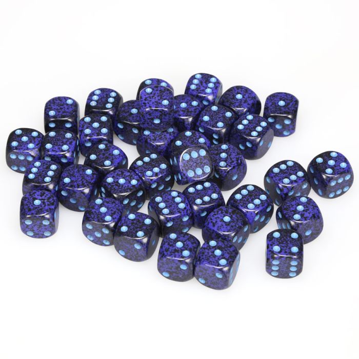 Chessex 12MM D6 Dice - Speckled - Cobalt