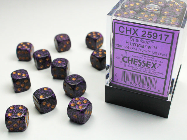 Chessex 12MM D6 Dice - Speckled - Hurricane