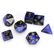 Chessex 7-Die Set - Gemini - Black-Blue/Gold