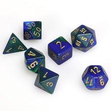 Chessex 7-Die Set - Gemini - Blue-Green/Gold