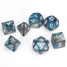 Chessex 7-Die Set - Gemini - Steel-Teal/White