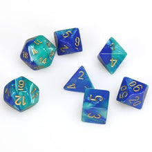 Chessex 7-Die Set - Gemini - Blue-Teal/Gold