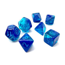 Chessex 7-Die Set - Gemini Luminary - Blue-Blue/Light Blue