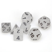 Chessex 7-Die Set - Frosted - Clear/Black