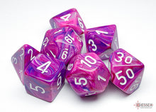 Chessex 7-Die Set - Festive - Violet / White