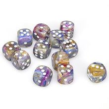 Chessex 16MM D6 Dice - Festive - Carousel/White