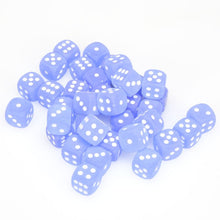 Chessex 12MM D6 Dice - Frosted - Blue/White
