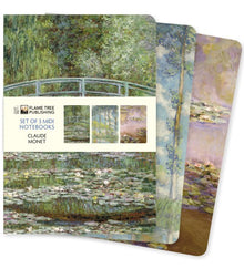 Flame Tree Publishing Claude Monet Set of 3 Midi Notebooks