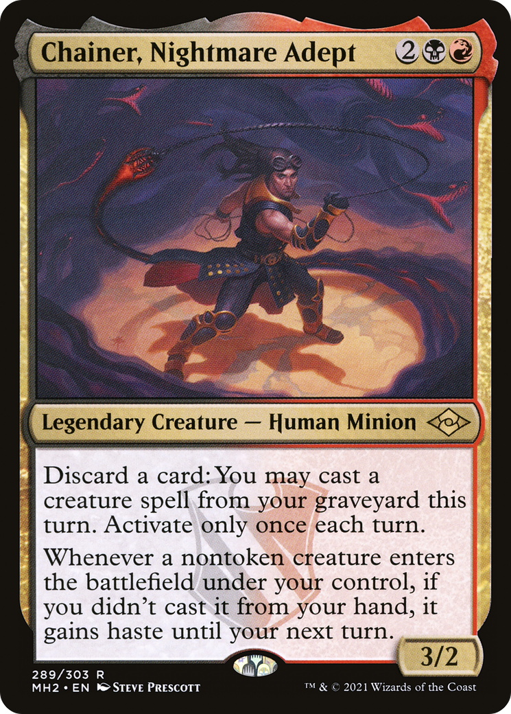 Chainer, Nightmare Adept (Foil Etched) [Modern Horizons 2]