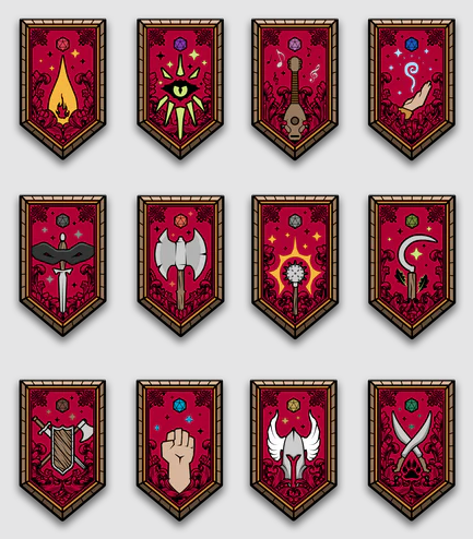 Dungeons & Dragons Limited Edition Augmented Reality Pin Set