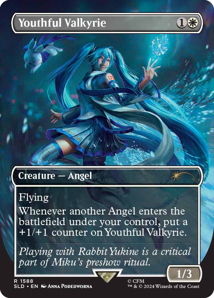 MTG Secret Lair x Hatsune Miku: Winter Diva Foil