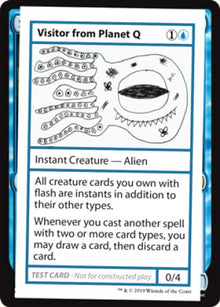 Visitor from Planet Q (2021 Edition) [Mystery Booster Playtest Cards]
