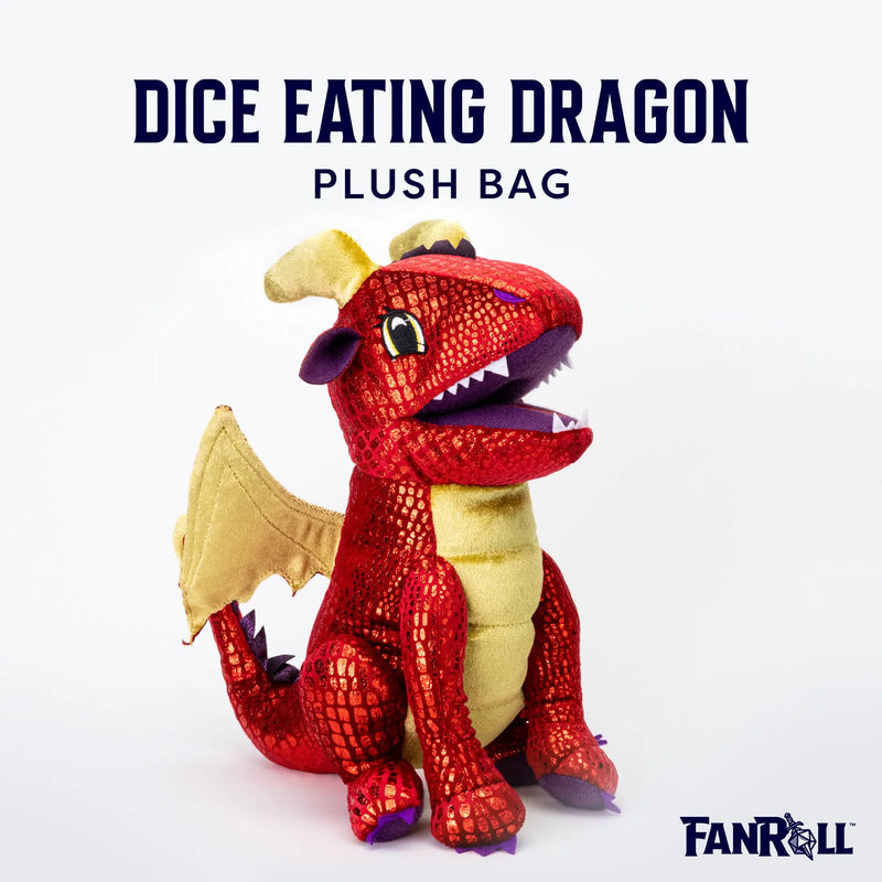 Fanroll: Plush Dice Eating Dragon Dice Bag