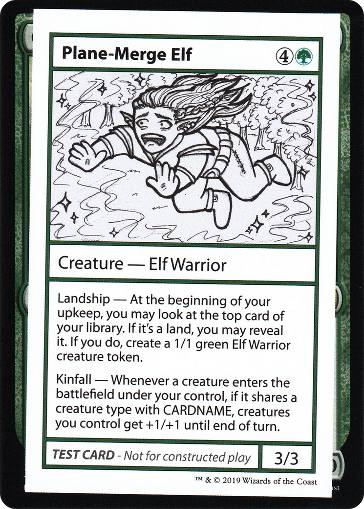 Plane-Merge Elf (2021 Edition) [Mystery Booster Playtest Cards]