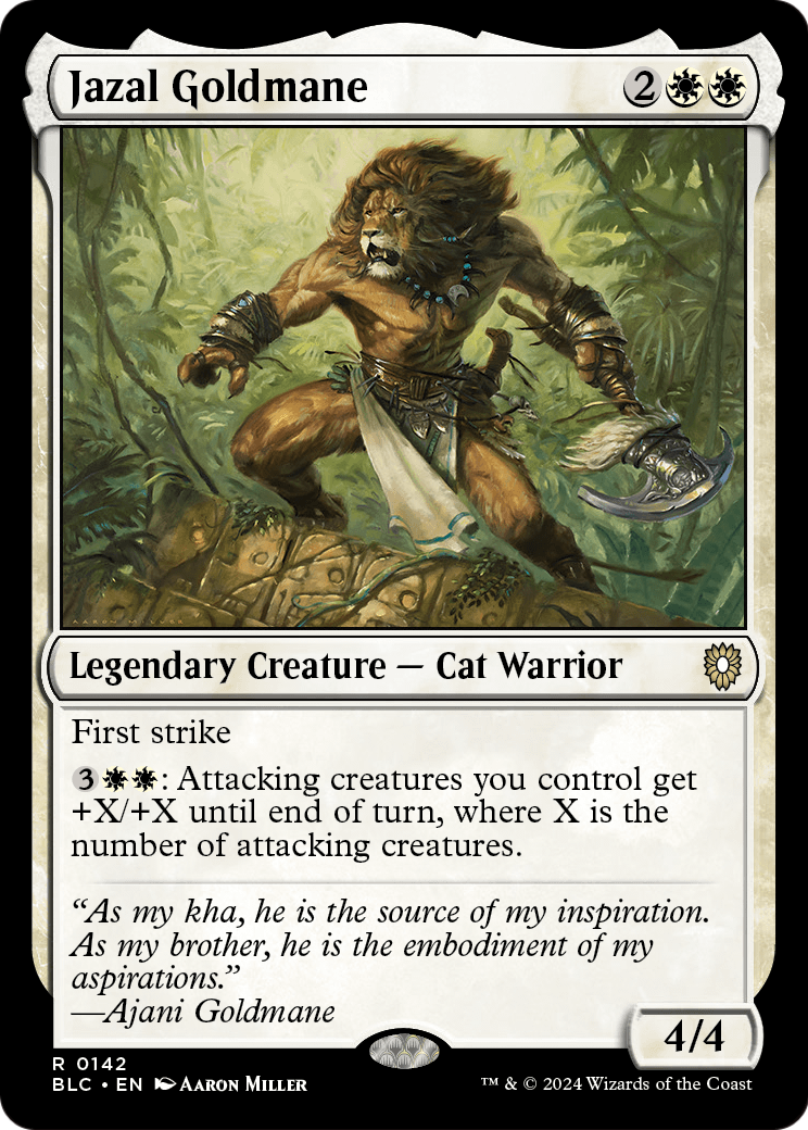 Jazal Goldmane [Bloomburrow Commander]