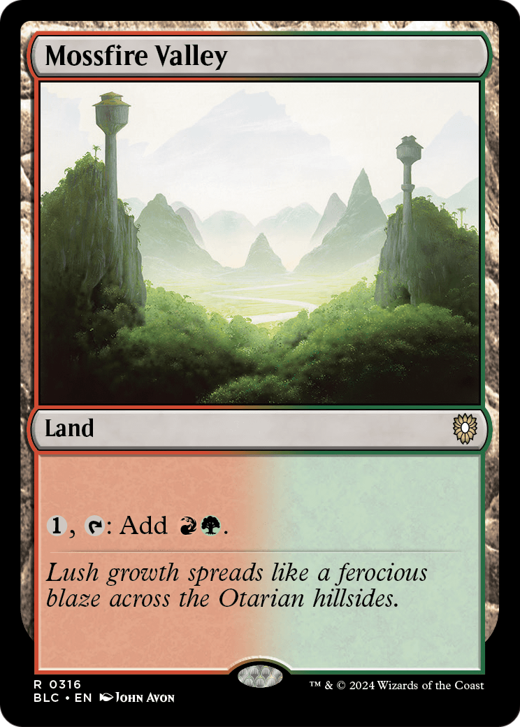 Mossfire Valley [Bloomburrow Commander]