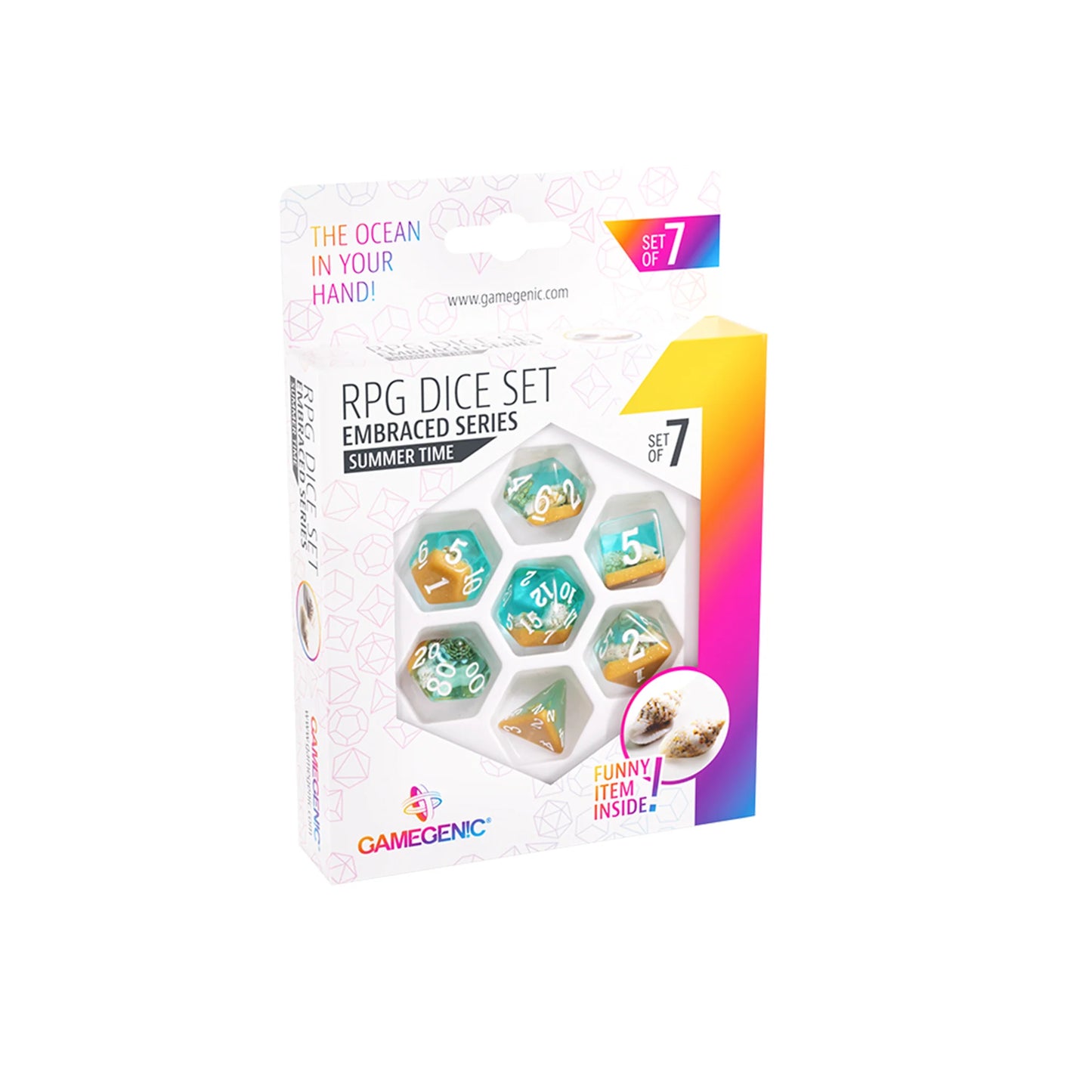 Gamegenic RPG Dice - Summer Time